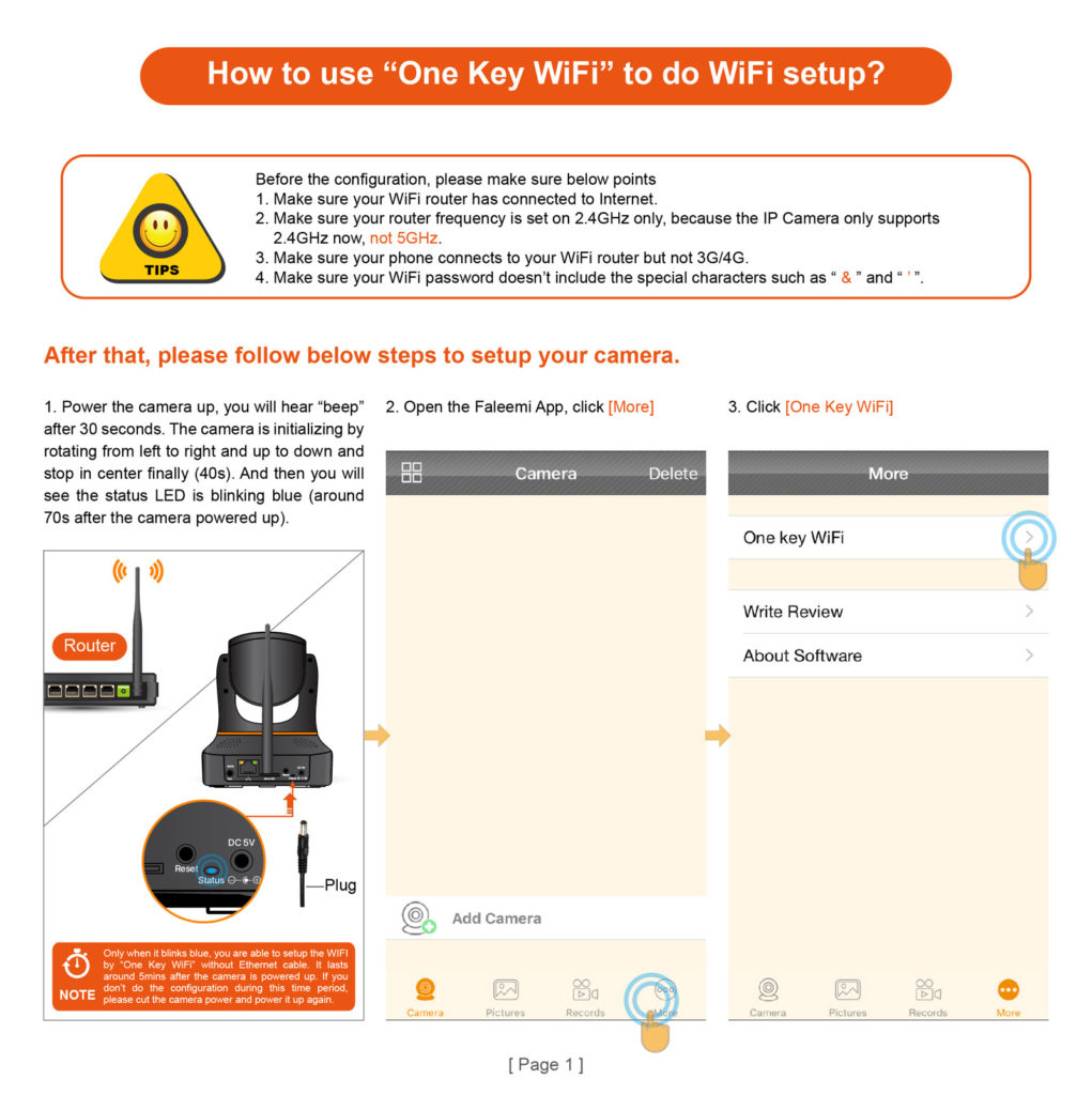 How to use “One Key WiFi” to do WiFi setup_1